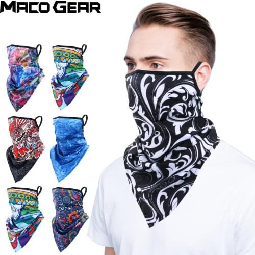 Summer Hanging Ear Bandana Running Breathable Half Face Mask Bike Hunting Ski Hiking Cycling Camping Snowboard Scarf Women Men