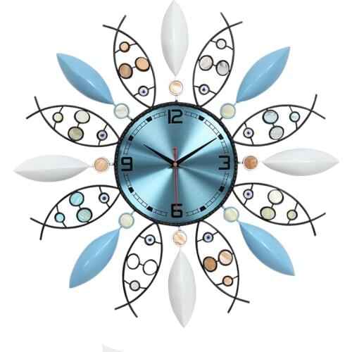 Big Iron Wall Clock Modern Design Living Room Hanging Wall Watch Home Decoration 3d Metal Wall Art Silent Iron Large 17131955