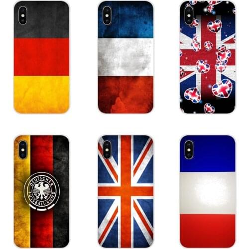 Accessories Phone Shell Covers England UK France German Flag For Samsung Galaxy S2 S3 S4 S5 Mini S6 S7 Edge S8 S9 S10E Lite Plus