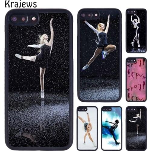 Krajews Figure Skating Dance Sport Phone Case For iPhone X XR XS 11 12 Pro MAX 5 6 6S 7 8 Plus Samsung Galaxy S7edge S8 S9 S10