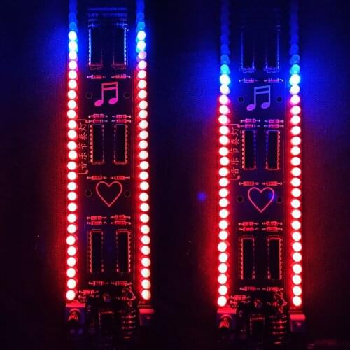 DIY electronic kit Voice Control Music Spectrum LED sodering kit LED rhythm light 30 segments 26cm tall