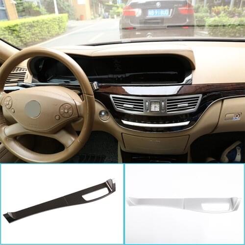 For Mercedes-Benz S-class w221 2008-2012 ABS Car Dashboard Lower Surface Decorative Board Stickers Car Accessories Modification