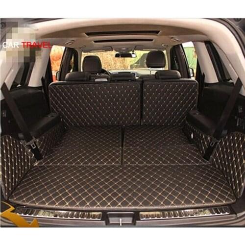 Good carpet! Special trunk mats for Mercedes Benz GL 500 7seats X164 2012-2006 durable boot carpets for GL500 2007,Free shipping