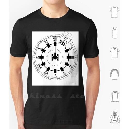 Interstellar-No Time For Caution ( Endurance / Shattered Clock Design ) T Shirt Custom Design Print Interstellar