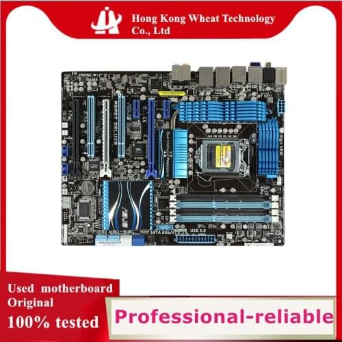 For ASUS P8P67 Deluxe Motherboard Socket LGA 1155 DDR3 SATA3 For Intel P67 Original Desktop Used Mainboard