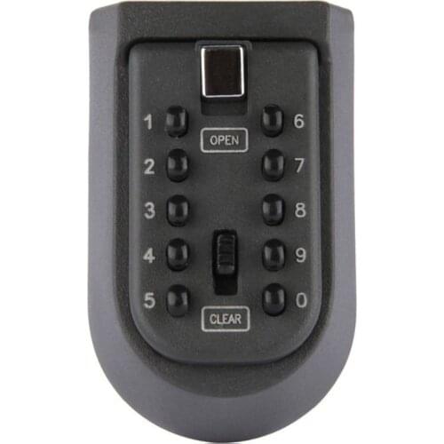 Outdoor Wall Mount Spare Key Safe Storage Box Waterproof Push Button Lock Holder