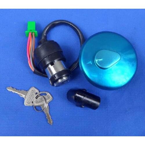 NEW FREE SHIPPING OEM QUALITY Motorcycle GN125 MAIN SWITCH KIT IGNITION SWITCH FUEL TANK CAP 2 KEYS