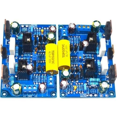 One Pair K851 100W FET MOS Stereo DIY HIFI AMP Assembled Amplifier Board