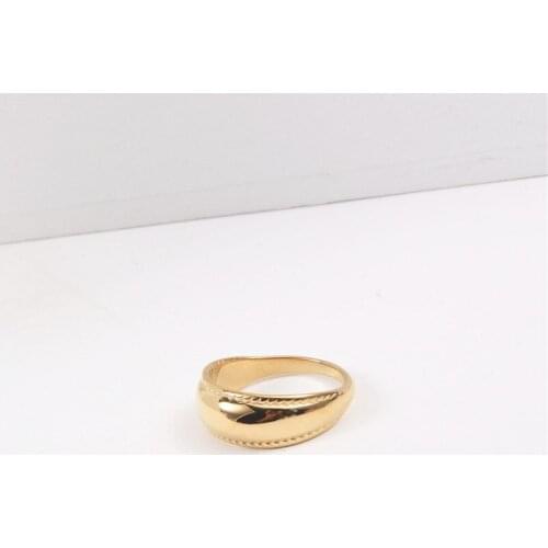 Wholesale Charms Specials Stylish Womens Braiding Rings Trend 2021 Senior Hipster Exaggerated 18K Golden Geometric Engagement