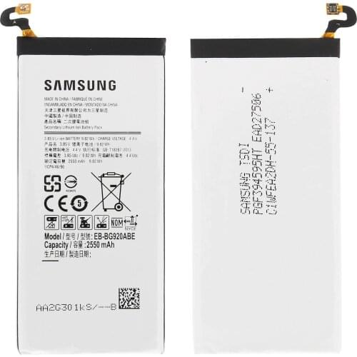 Original refurbished battery for Samsung Galaxy S6 G920 Eb-Bg920Abe