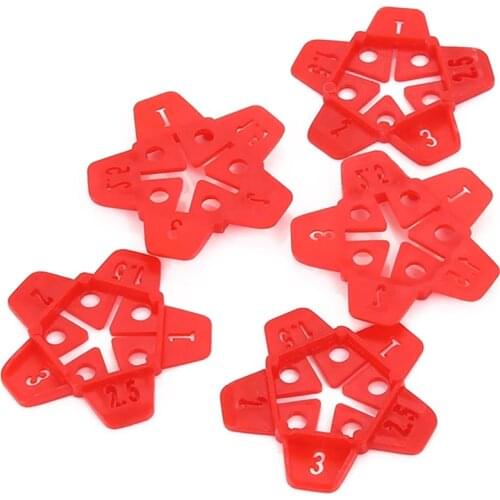 Plastic Level Wedges Flooring Wall Slit Locator Clip Reusable Ceramic Tile Flat Leveling System Positioning Fixing Tool