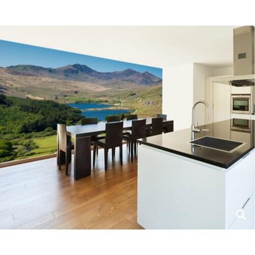 Custom landscape wallpaper,Snowdonia National Park,3D modern mural for living room restaurant bedroom wall waterproof wallpaper
