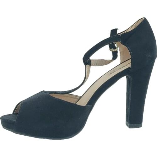 Shoes woman spuntate black strap high heel fashion women beige