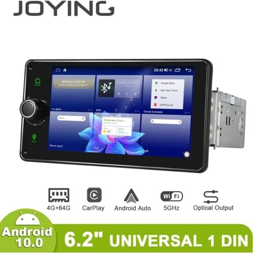 Android 10.0 4GB+64GB 6.2 inch head unit Octa Core 1 din universal car radio player GPS Navigation video stereo FM support 4G BT