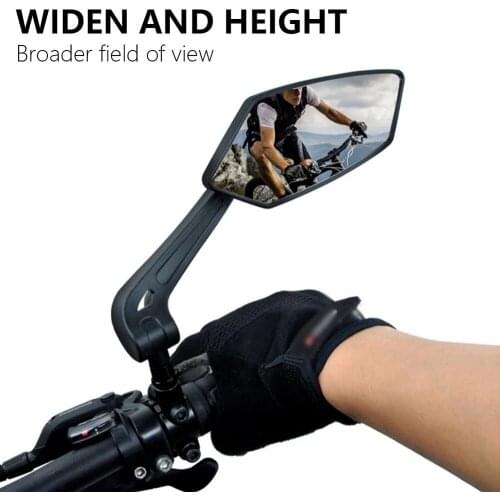Bicycle Rearview Handlebar Mirrors 360 Degree Rotate Cycling Rear View MTB HD Reflecter Bicycle Accessories