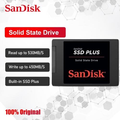 Sandisk SSD Plus Internal Solid State Hard Drive Disk SATA III 2.5" 120GB 240GB 480GB laptop notebook solid state disk SSD 1TB