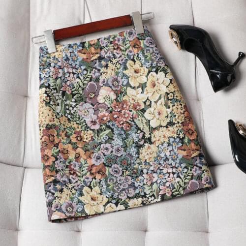 Women 2021 Summer Fashion Retro High Waist Printed Skirts Female Short A-line Skirts Ladies High Waist Loose Skirts U141