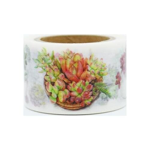 1 Roll High Quality 30mmx7m Plants Flower Star Pattern Japanese Washi Decorative Adhesive Tape DIY Masking Paper Tape Sticker