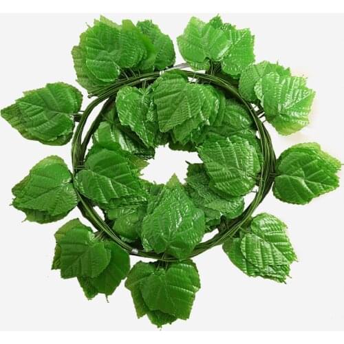 1pcs 2.5m high quality artificial grape leaf rattan simulation plant plastic store garden home ceiling decoration