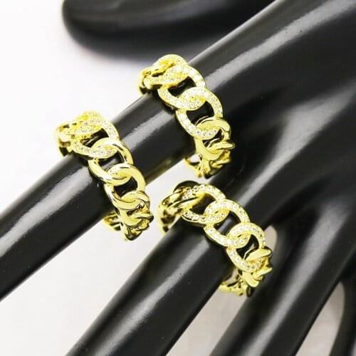 10 Pcs Zirconia Metal rings Gold color zircon Geometric jewelry Rings jewelry rings Gift for women jewelry Gift 8300