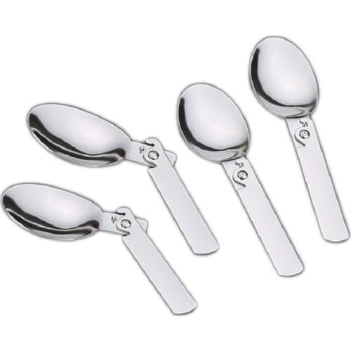 2021 Stainless Steel Outdoor Coffee Spoon Long Handle Cream Dessert Tea Spoon for Picnic Drinkware Tableware Kitchen Camp