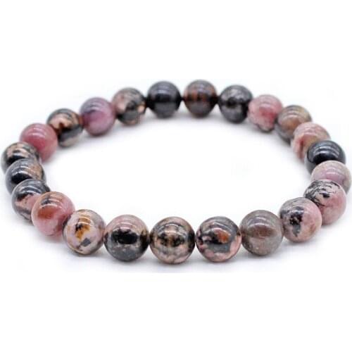 4mm 6mm 8mm 10mm 12mm Stretch Bracelet Elastic Cord Gem Natural Stone Pink Black Color Jewelry Pulseras Beads Quartz Bracelet