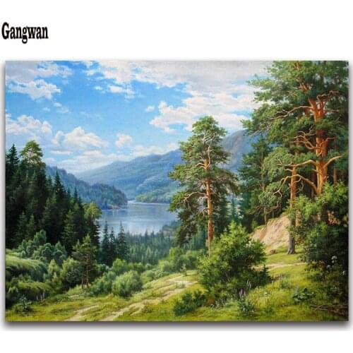5D Full drill Diamond Embroidery Natural Landscape NEW DIY diamond painting Cross stitch kits rhinestone mosaic Christmas gift