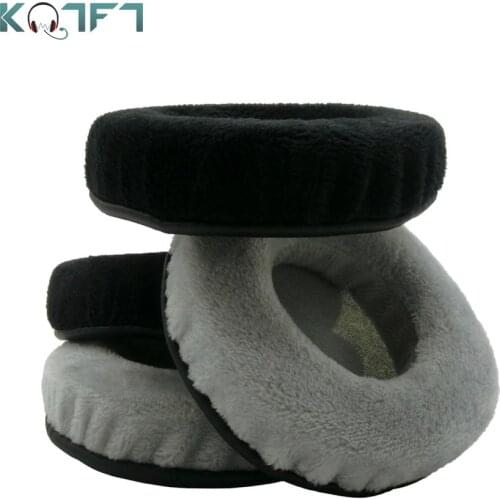 KQTFT 1 Pair of Velvet Replacement Ear Pads for JVC HA-SR75S HA SR75S HA-SR75S Headset EarPads Earmuff Cover Cushion Cups