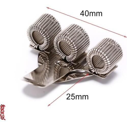 1 Pcs Triple Hole Metal Pen Holder With Pocket Clip Nurse Uniform Pen Holders Creative Doctors Desk Storage
