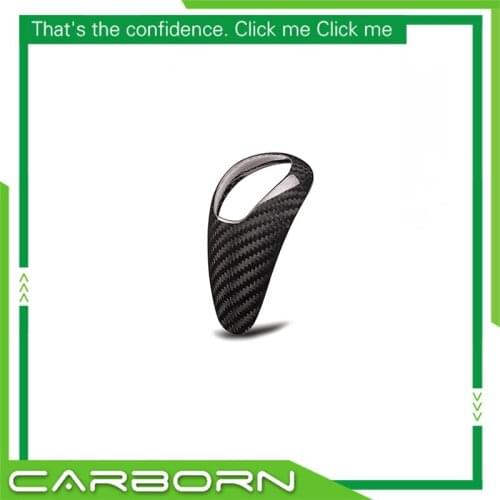 For BMW M2 F87 M3 F80 M4 F82 F83 M5 F10 M6 F12 F13 F06 F85 F86 Gloss Black Carbon Fiber Gear Shifter Cover