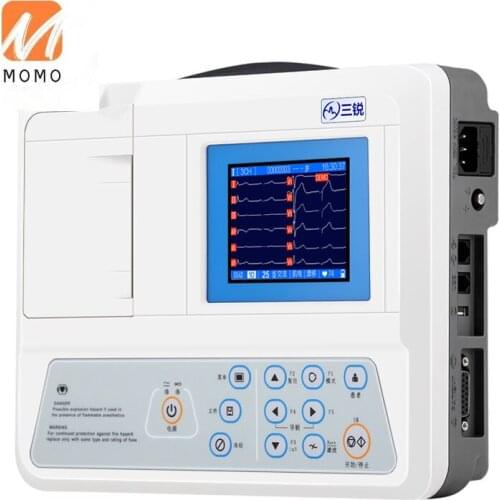 ECG Machine ECG-3303B Medical Three-Channel 12-Lead Automatic Analysis Household Detector All-in-One Machine