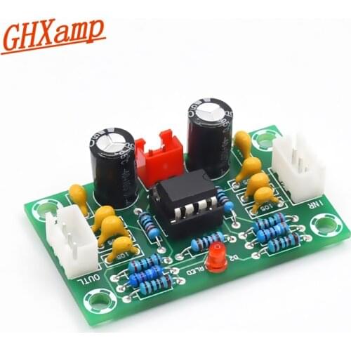 GHXAMP Audio NE5532 Preamplifier Op-amp Board Preamp Tone 5 times amplification Dual Channel For amplifier DC12-30V