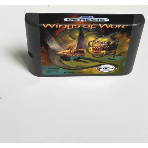Wings Of Wor - 16 Bit MD Game Card for Sega Megadrive Genesis Video Game Console Cartridge
