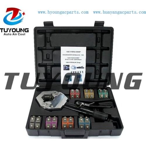 China factory Vehicle air conditioner ac system Handheld Hose crimping tools OE# 71500 car a/c system Hydraulic Hose Crimper kit