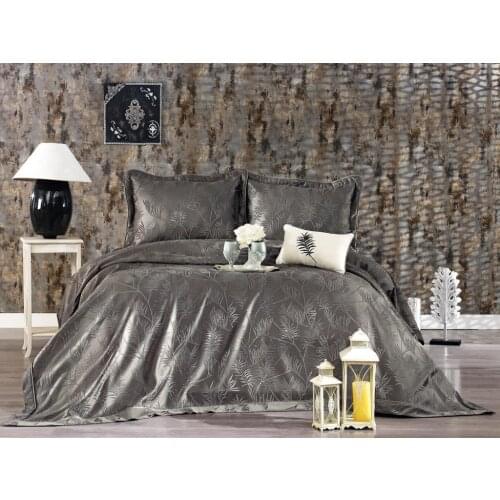 Harmony Double Bed Cover Set Anthracite Gray