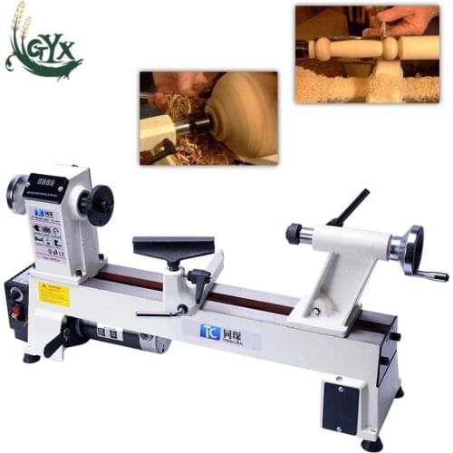 220v woodworking small CNC automatic lathe micro small machine tool household ordinary micro wood rotating machine