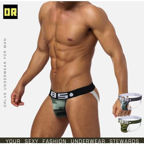 BS ay Men Underwear Sexy Mens Jockstrap G-strings Thongs Tanga Underpants Men Underwear Comfortable Jockstrap Man Panties