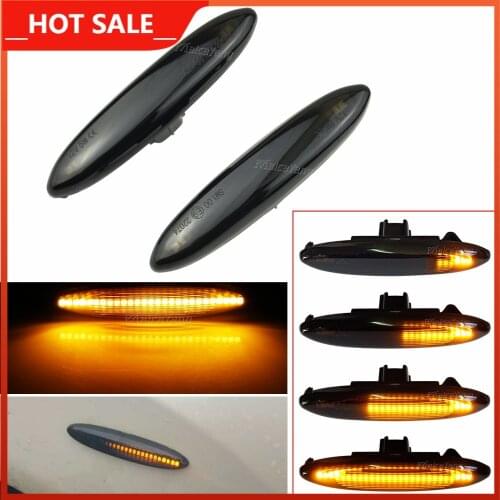 Pair LED Side Marker Lights Flowing Water Turn Signal Indicator Lamps Blinker For Lexus IS250 IS350 SC430 For Highlander Soarer