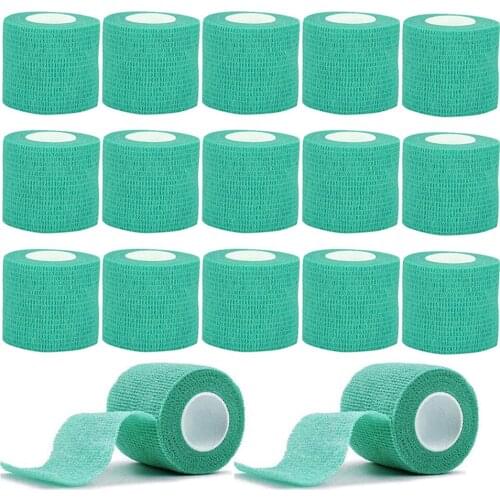 48/24/12/6Pcs Tattoo Grip Bandage Cover Wraps Tapes Self Adhesive Nonwoven Bandage Rolls for Tattoo Grip Tube