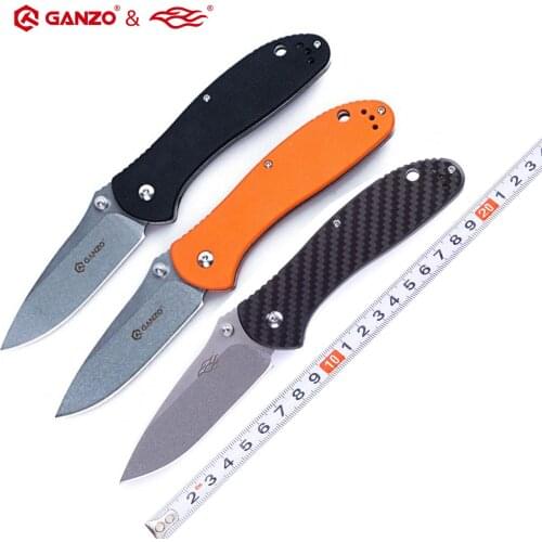 Firebird Ganzo G7392 440C G10 or Carbon Fiber Handle Folding knife Survival Camping tool Pocket Knife tactical edc outdoor tool