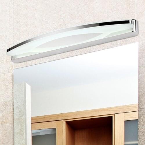 Modern LED Mirror Front Lamp Wall Sconces Fixture 100-240v for Bathroom Stainless Steel Waterproof Home Lighting