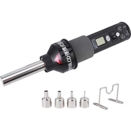 Heat Gun LCD Digital Display Thermostat Hot Air Gun 4 Nozzle 450W EU Plug AC 220V
