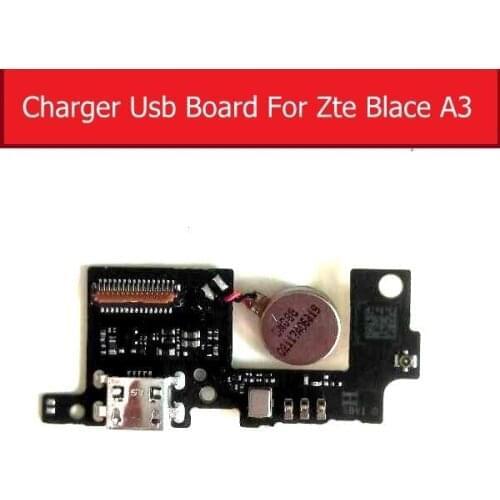 Microphone Inner & Vibration & USB Charge Board For ZTE Blade A3 A0616 Charging Connector Port PCB Module Flex Cable Accessory