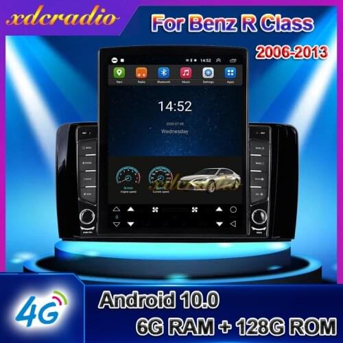 Xdcradio 10.4 Inch Tesla Style Vertical Screen Android 9.0 For Benz R Class W251 R280 R300 R320 R350 Car Multimedia 2006-2013