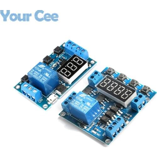 1 Channel Time Delay Relay Module High and low level Trigger OFF/ON Switch Control Timing Cycle Timing Counting Module