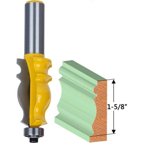 1pc 1/2 Inch Shank Molding Router Bit Carbide Woodworking Trimming Milling Cutter Power Tool