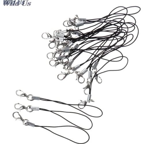 10Pcs Lanyard keychain for USB flash drive strap string black