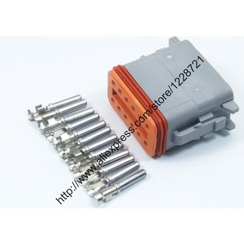12 Way Plug Connector Kit DT06-12S 12 Pins Female Wire Connector Kit Complete With Wedgelocks&Crimping Terminal