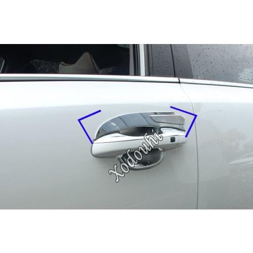 Car sticker styling detector trim ABS chrome external door bowl lamp frame parts hood 4/8pcs For Kia Sportage KX5 2019 2020