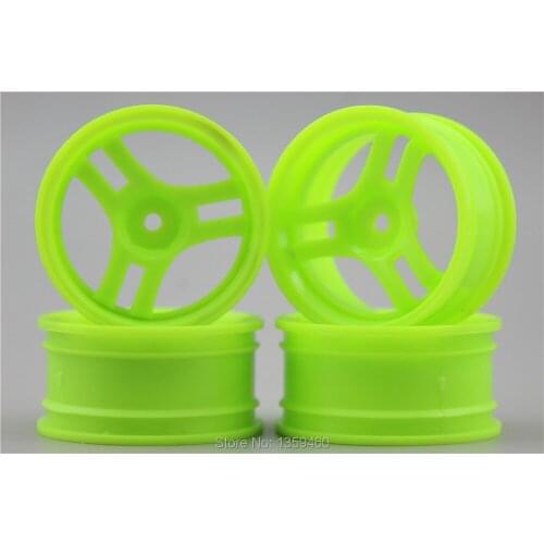 4pcs 1/10 Touring&Drift Wheel Rim T3S1NG(Material Green) 3mm offset fits for 1:10 Touring&Drift Car 1/10 Rim 10154